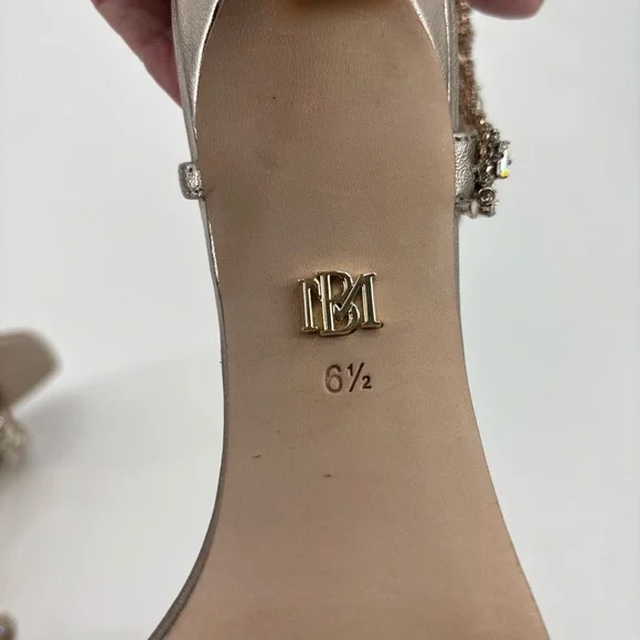 Badgley Mischka Galia Open Toe 4” Heels Size 6.5 - Picture 11 of 15